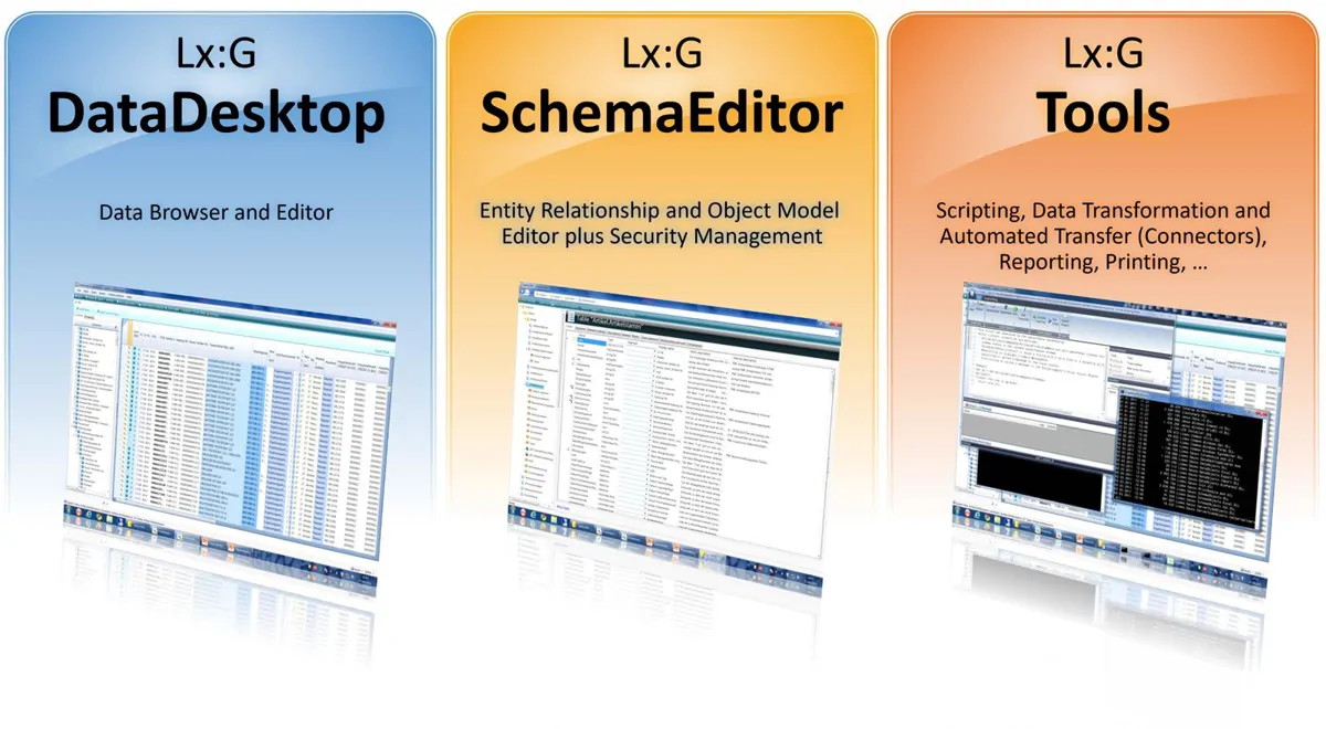 Lx:G DataDesktop, SchemaEditor and Tools